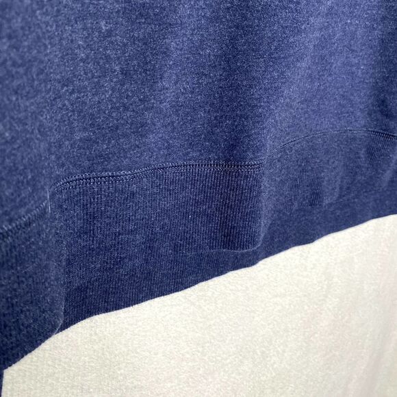 Wildfox Social Embroidered Spellout Sweatshirt Pullover Crewneck Blue Large Slit - Picture 9 of 12